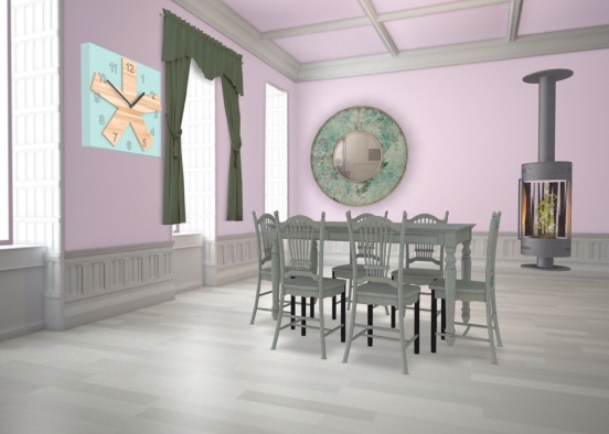 dream dining room Design Rendering