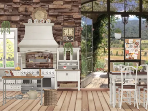 simple country kitchen 