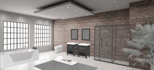 gray bathroom