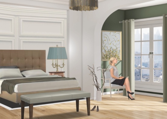 Bedroom Design…Lady’s Approval. Design Rendering
