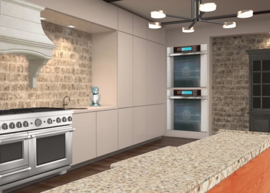 Remodeled Kitchen with New Commercial Appliances 🥂🍾 Design Rendering