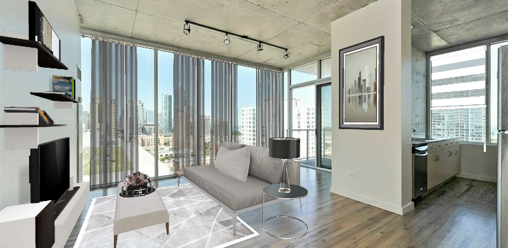 Small but luxury condo downtown  Design Rendering