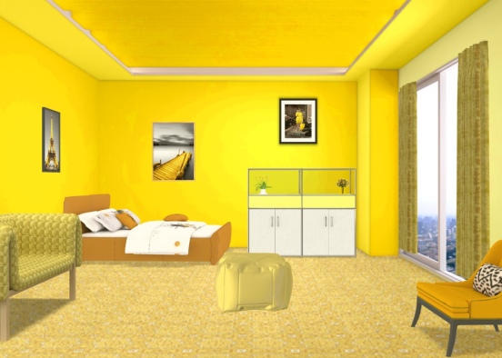 girls sleep over (Yellow Style) Design Rendering