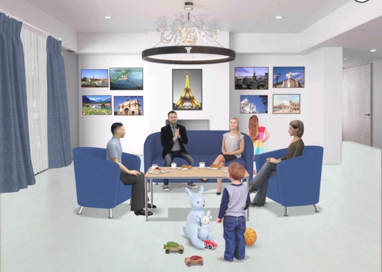family meeting 👨‍👩‍👧‍👦👩🏻👨🏻👧🏻👦🏻👵🏻👴🏻 Design Rendering