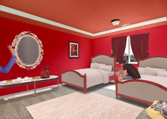 Ruby red hotel 🏨  Design Rendering