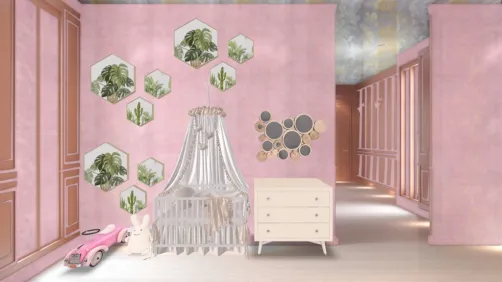 Baby girl fancy bedroom