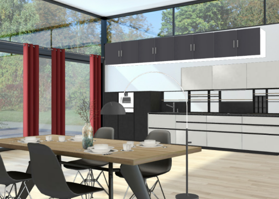 Industrial kitchen 🍴🖤 Design Rendering