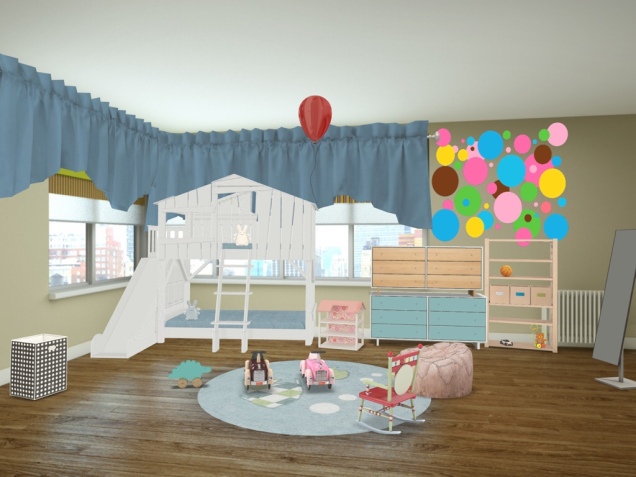 little boy and girls room and they are twins