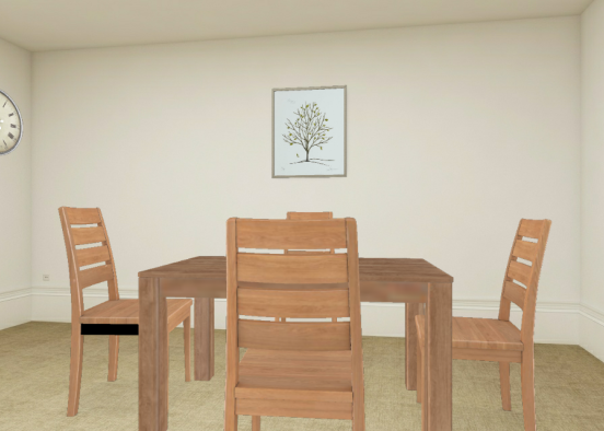 Possible Dining Room Design Rendering