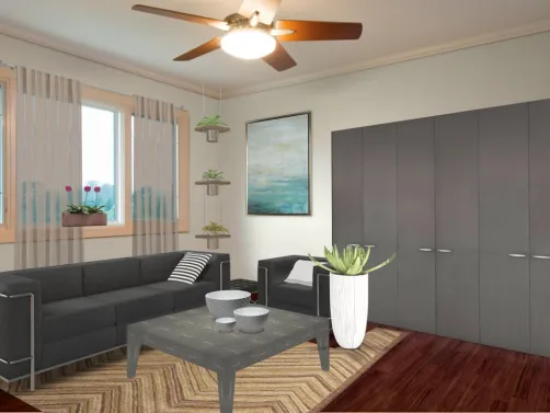 Black Beach Living Room