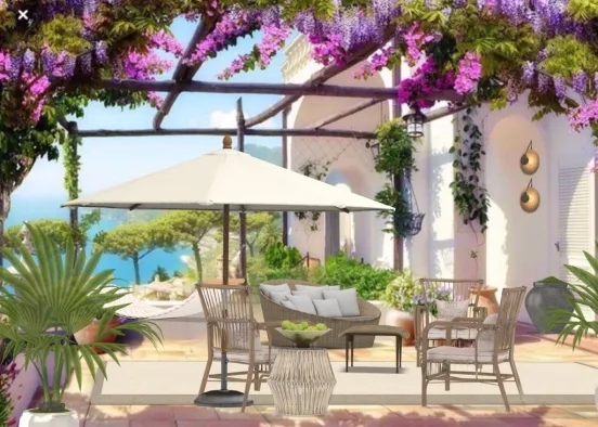 Outdoor living on the Riviera.    Design Rendering