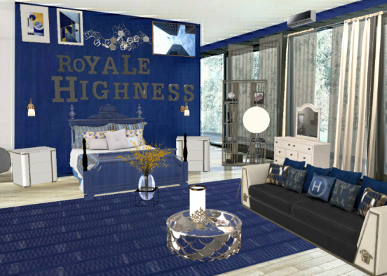Lovers of royale blue Design Rendering
