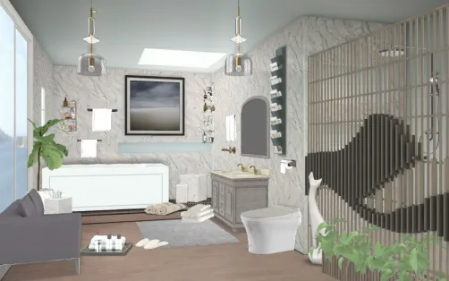 Stylish bathroom cute and organized😍💖😘