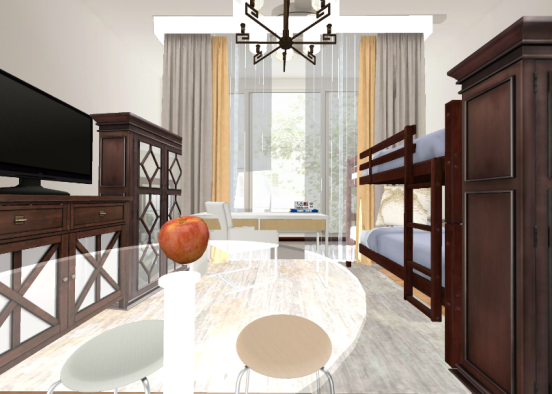 Дизайн маленькой комнаты для семьи  Design Rendering