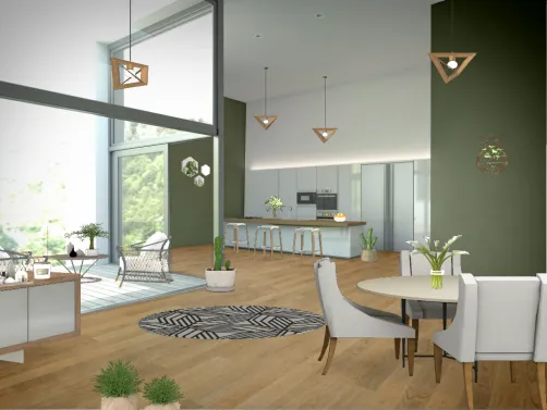 Grande pièce ouverte 