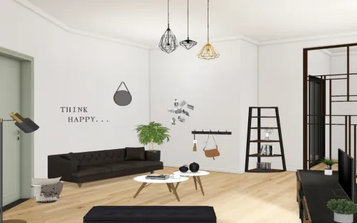 Salon black and white/industriel