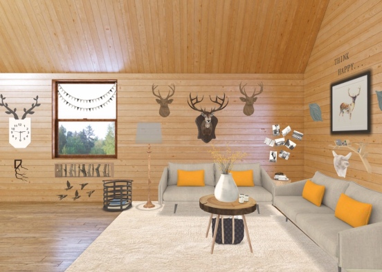 Hunting Cabin Design Rendering