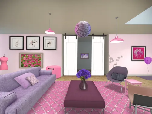 Pink and purple room