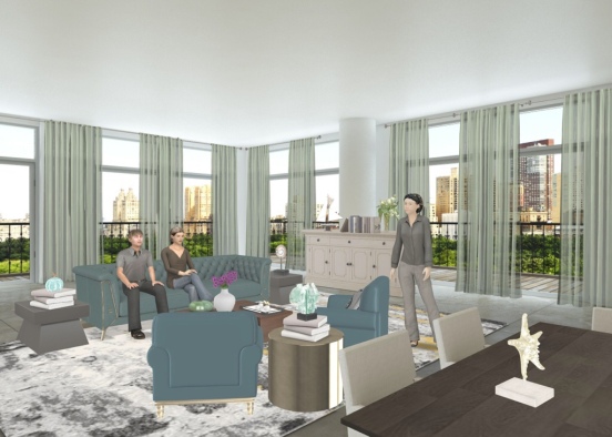 NYC Penthouse  Design Rendering