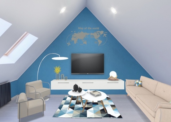 Living room 🌀 Design Rendering