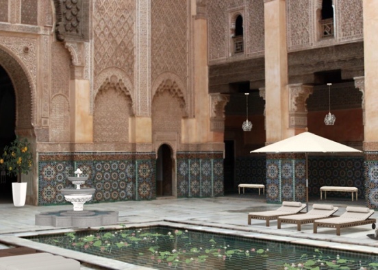 Moroccan exterior Design Rendering