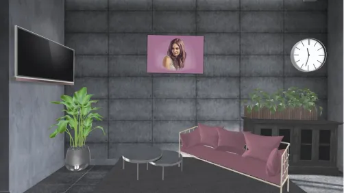     #riyamonochromatic  black and pink living room