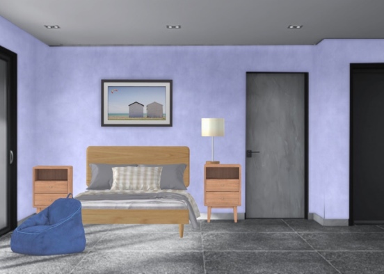 small bed room Design Rendering