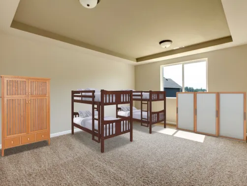 camp America bed room