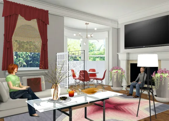 Eat and livingroom deluxe  Design Rendering