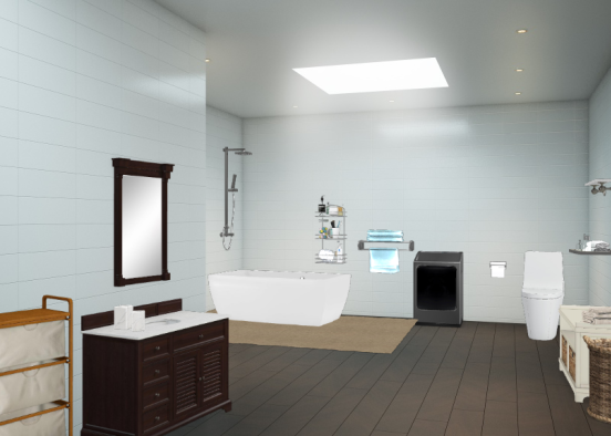 My Dream Bathroom Design Rendering
