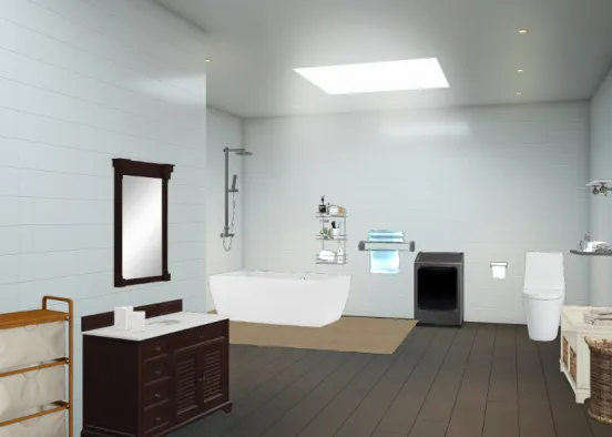 My Dream Bathroom Design Rendering