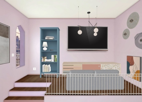 small living room Design Rendering