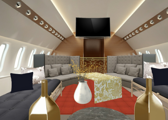 Homey private jet Design Rendering