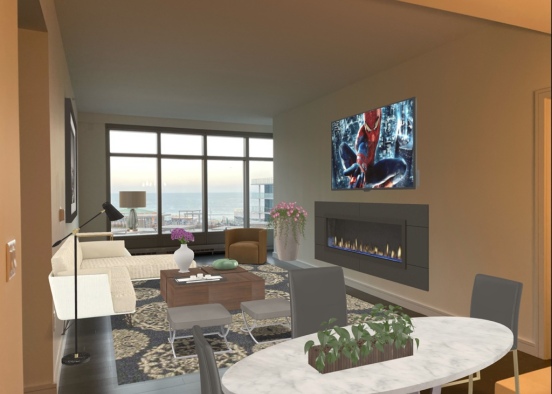 Monica’s Living Room Design Rendering
