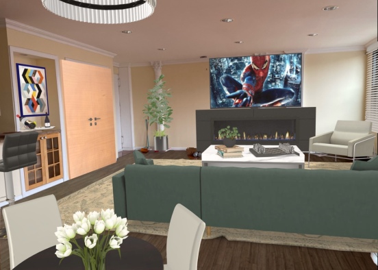 Robert’s Living Room Design Rendering