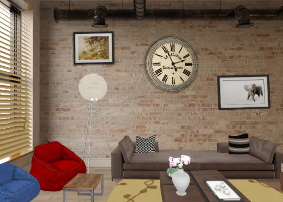 My ideal living room  Design Rendering