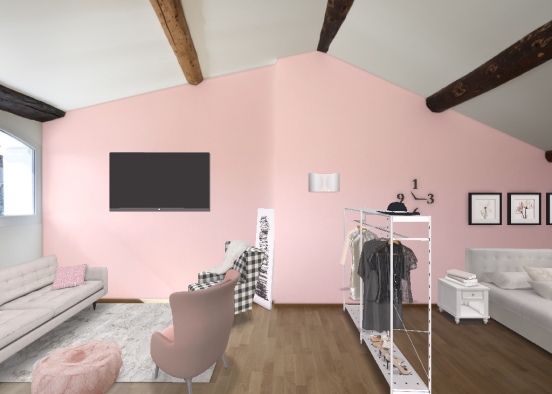cosy pink Design Rendering