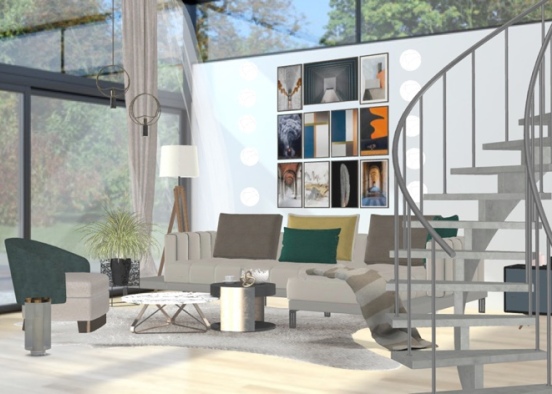 Light living room Design Rendering