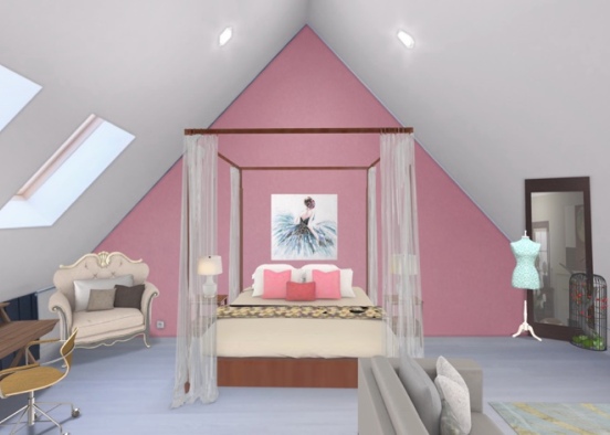 kara’s bedroom  Design Rendering