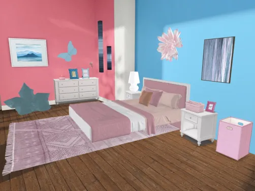 pink blue Fine Line colors