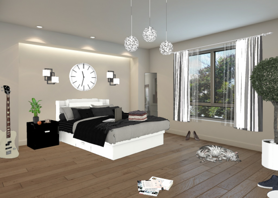 Modern bedroom design #2 Design Rendering