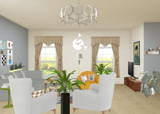 A new living room Design Rendering