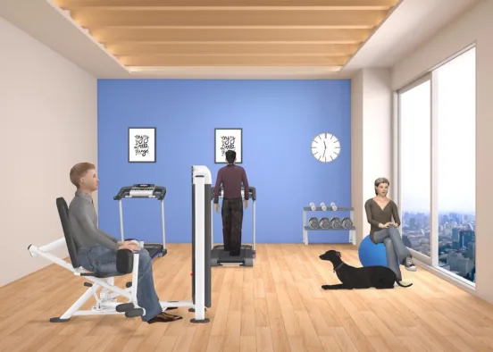 Workout room Design Rendering