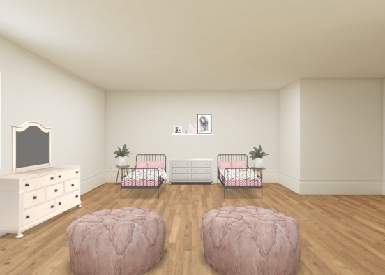 Twins Room Design Rendering