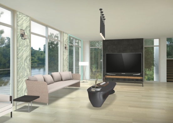 living room design 456 Design Rendering