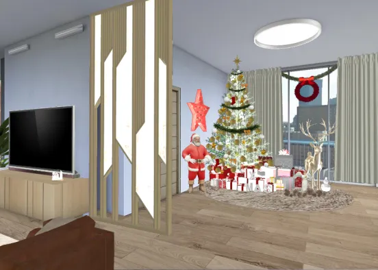 ||CHRISTMAS LIVING ROOM|| Design Rendering