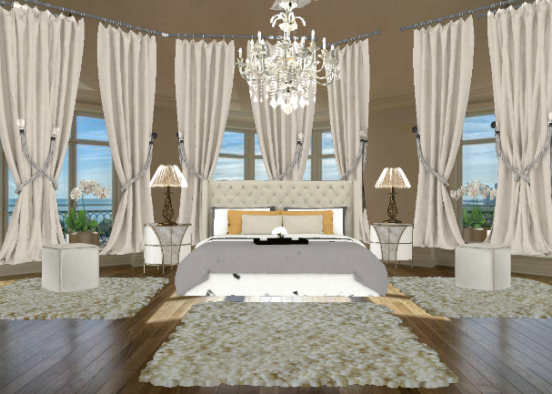 Lovely bedroom Design Rendering