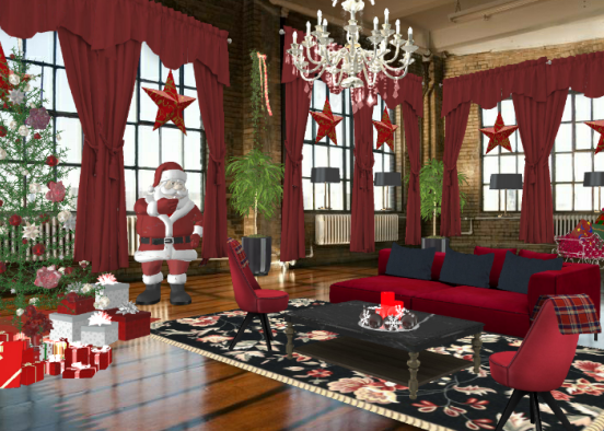 Christmas room Design Rendering
