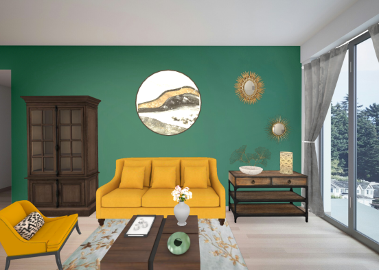 Cosy Sunshine And Green Design Rendering