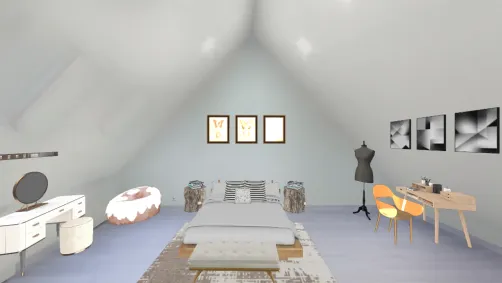 Dormitorio rústico 